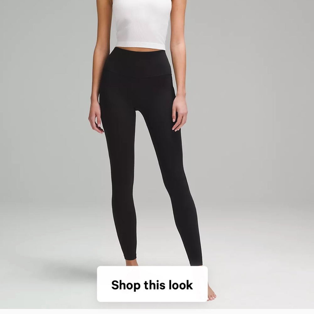 BLACK LULU ALLIGN LEGGINGS WITH POCKETS